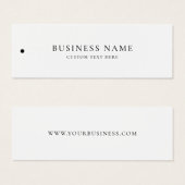 Tag der Kleidung für das Firmenzeichen (Vorne & Hinten)