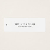 Tag der Kleidung für das Firmenzeichen (Vorderseite)