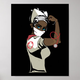 Tag der Krankenschwestern der Black Nursing School Poster