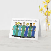 Tag der Krankenschwestern - März 19. Karte (Gelbe Blume)