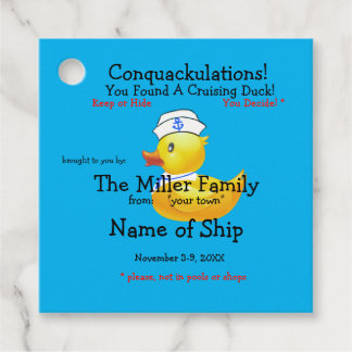 Tag der Kreuzfahrt Geschenkanhänger