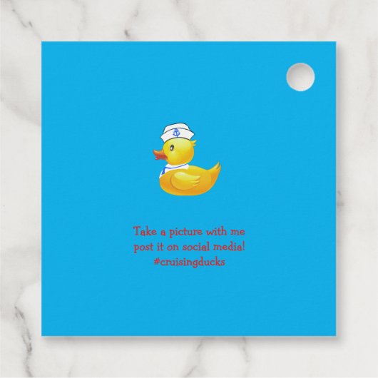 Tag der Kreuzfahrt Geschenkanhänger (Rückseite)