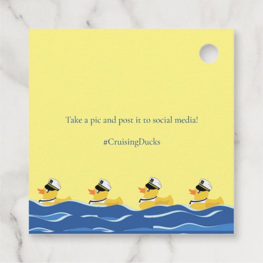 Tag der Kreuzfahrt Geschenkanhänger (Rückseite)