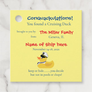 Tag der Kreuzfahrt Geschenkanhänger