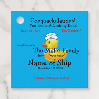 Tag der Kreuzfahrt Geschenkanhänger