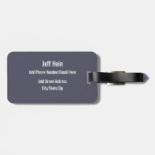 Tag der Lebensfreude und der Pickleball-Flagge Gepäckanhänger (Rückseite horizontal)