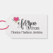 Tag der Lebensmittelspende Geschenkanhänger (Rückseite Horizontal)