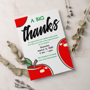 Tag der Lehrer   Vielen Dank an die Lehrer Einladung