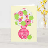 Tag der Lehrerbewertung - Green Apple Bouquet Karte (Gelbe Blume)
