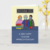 Tag der Lehrerbewertung Karte (Gelbe Blume)
