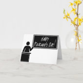 Tag der Lehrerbewertung Karte (Gelbe Blume)