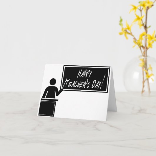 Tag der Lehrerbewertung Karte (Gelbe Blume)