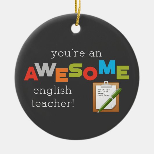 Tag der Lehrerbewertung, Phantastisch Keramik Ornament (Vorne)