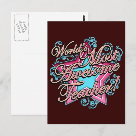 Tag der Lehrerbewertung Postkarte (Vorne/Hinten)