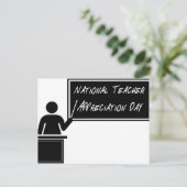 Tag der Lehrerbewertung Postkarte (Stehend Vorderseite)