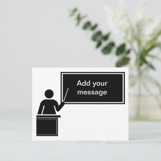 Tag der Lehrerbewertung Postkarte (Stehend Vorderseite)