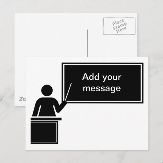 Tag der Lehrerbewertung Postkarte (Vorne/Hinten)