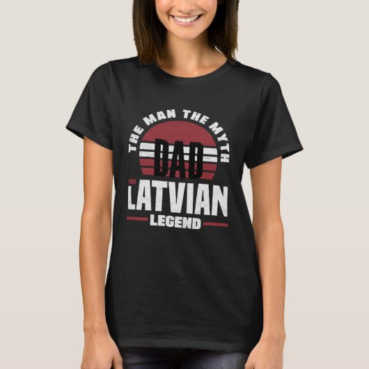 Tag der lettischen Flagge T-Shirt (Vorderseite)