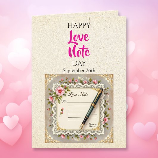 Tag der Liebe - 26. September Karte