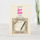 Tag der Liebe - 26. September Karte (Vorderseite)