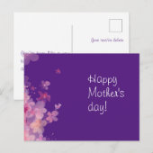 Tag der lila Blume Postkarte (Vorne/Hinten)