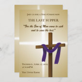 Tag der Lila Wiederauferstehung des Osters Einladung (Vorne/Hinten)