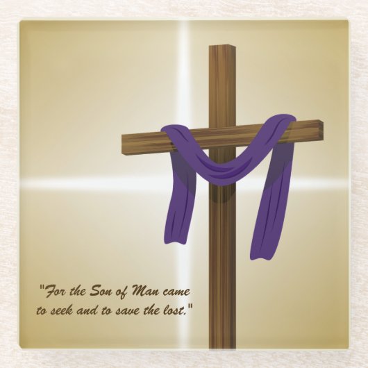 Tag der Lila Wiederauferstehung des Osters Glasuntersetzer (Vorderseite)