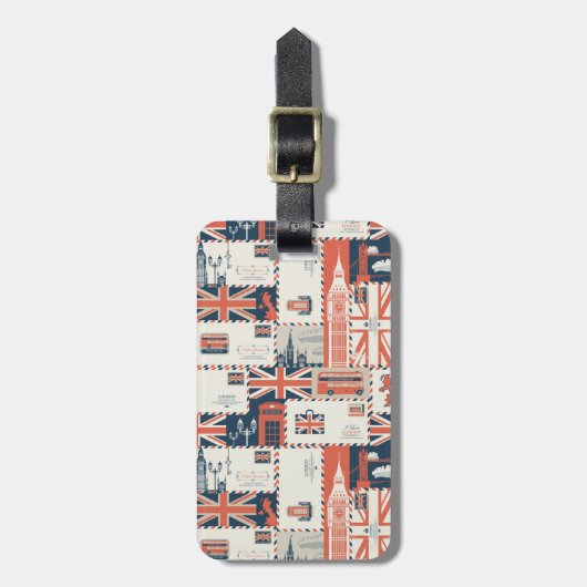 Tag der Londoner Post Gepäckanhänger (Vorderseite vertikal)