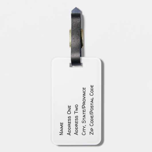 Tag der Londoner Post Gepäckanhänger (Rückseite vertikal)