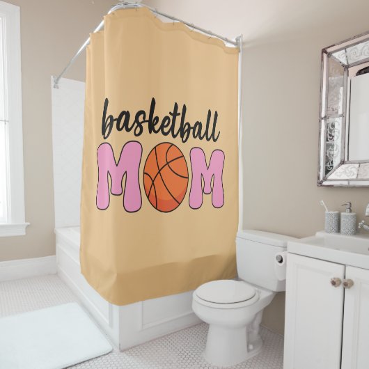 Tag der Mama Basketball Duschvorhang (Beispiel)