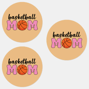 Tag der Mama Basketball Etiketten