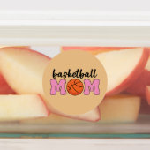 Tag der Mama Basketball Etiketten (Befestigt)