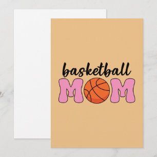 Tag der Mama Basketball Feiertagskarte