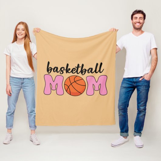 Tag der Mama Basketball Fleecedecke (Beispiel)