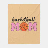 Tag der Mama Basketball Fleecedecke (Vorderseite)