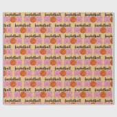 Tag der Mama Basketball Geschenkpapier (Flach)