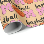 Tag der Mama Basketball Geschenkpapier (Rolleneckpunkt)
