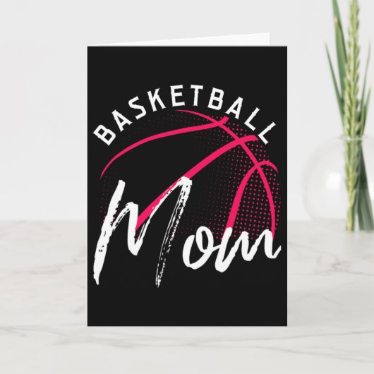 Tag der Mama Basketball Karte (Vorderseite)