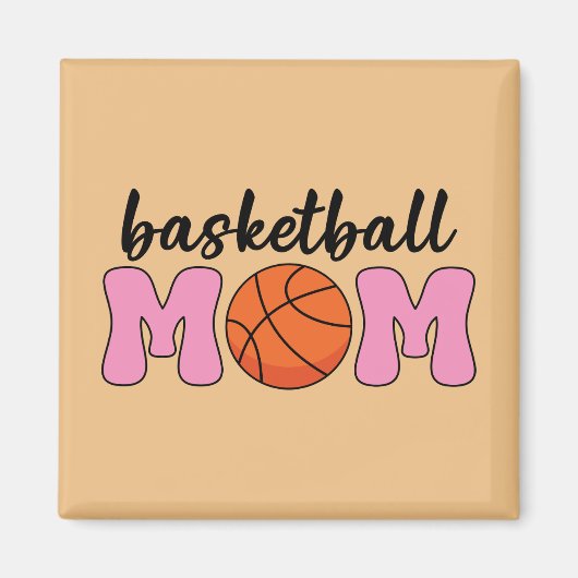 Tag der Mama Basketball Magnet (Vorne)