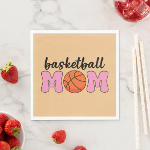 Tag der Mama Basketball Serviette
