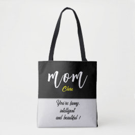 Tag der Mama mit personalisiertem Namen und mehr Tasche