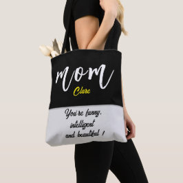 Tag der Mama mit personalisiertem Namen und mehr Tasche
