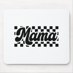 Tag der Mama Retro Vintage Frauen Checkered Mama Mousepad