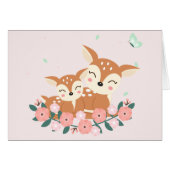 Tag der Mama und Hirsche (Vorderseite (Horizontal))