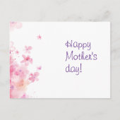 Tag der Minimalistischen Blume Postkarte (Vorderseite)