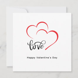 Tag der Minimalistischen Valentine mit eigener Mar Dankeskarte