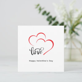 Tag der Minimalistischen Valentine mit eigener Mar Dankeskarte