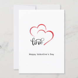 Tag der Minimalistischen Valentine mit eigener Mar Feiertagskarte