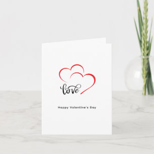 Tag der Minimalistischen Valentine mit eigener Mar Feiertagskarte