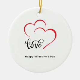 Tag der Minimalistischen Valentine mit eigener Mar Keramik Ornament
